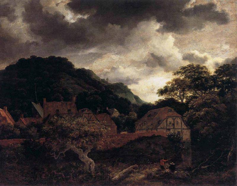 Jacob Isaacksz. van Ruisdael Village at the Wood's Edge